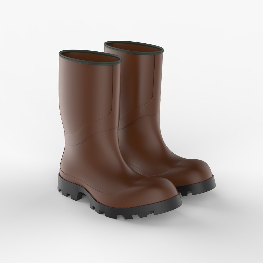 Rubber Boots 3D Model - TurboSquid 1178298