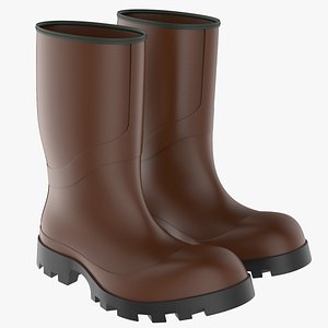 rubber boots 3D model