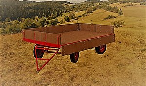 3D Agricultural trailer
