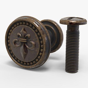 3D Knob Nut set model