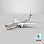 Etihad Airways A350 XWB SC 3D model