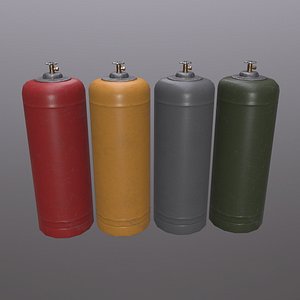 3D model gas cylinder