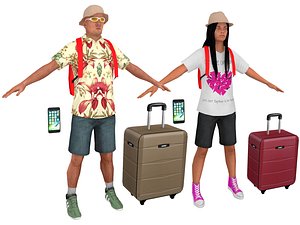 3D pack tourist 3 model