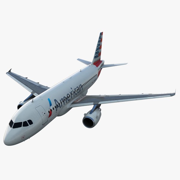 airbus a319 american airlines 3d model