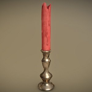 3D candle stick candlestick