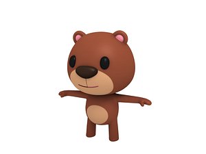 bear cartoon 3D model