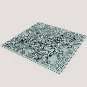 3D Birmingham City England United Kingdom