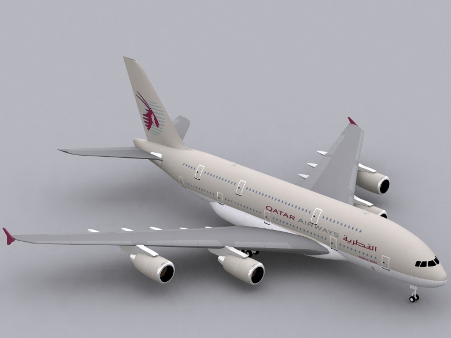 ☆Qatar Airways A380-800　ノーマル塗装 Qatar Airways A380-800 ノーマル塗装