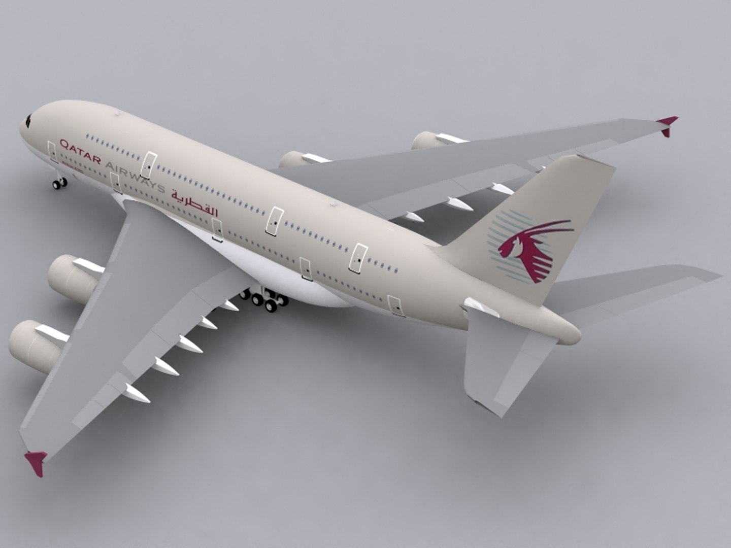 Qatar Airways A380-800　ノーマル塗装 small.jpg