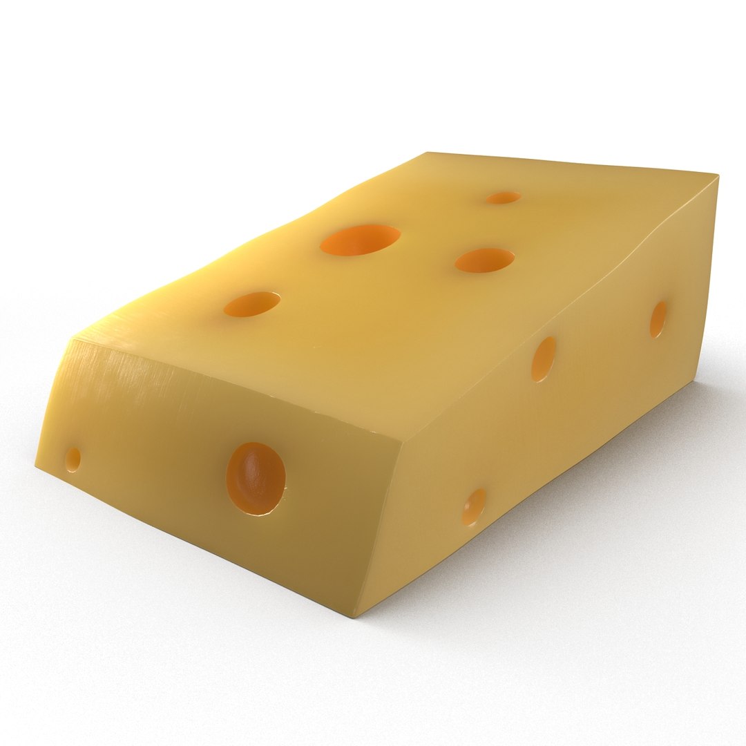 Cheese Wedge 3 3D model preview