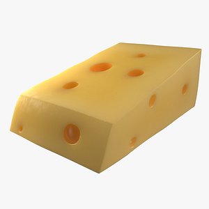 3d model cheese wedge 3