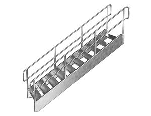 Metal Stairs PBR 03 model