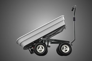 TIPPING ELECTRIC POLY DECK BED BUCKET GARDEN UTILITY CART WAGON