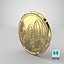 Vingt cents d'euro Lowpoly PBR