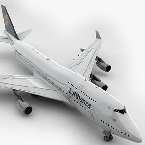 boeing 747 lufthansa l802 3D model
