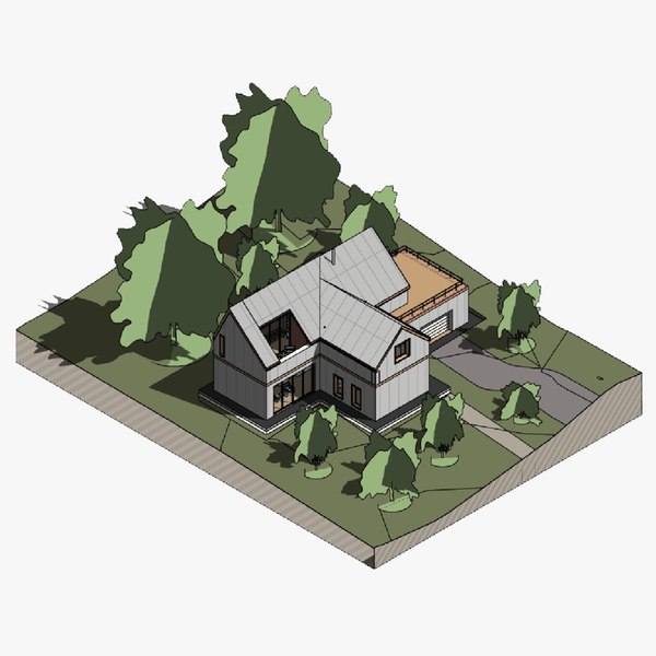 Medium house - Revit model 3D