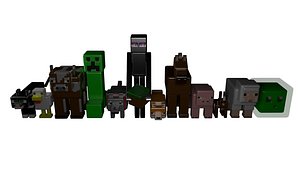 Загрузите Бесплатные И Премиум-модели Minecraft 3d Model 3D | TurboSquid
