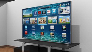 samsung f8000 smart tv 3d model