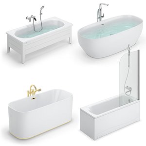 Bath set 148 - Gustavsberg, Ideal, Villeroy and Boch, Antoniolupi 3D