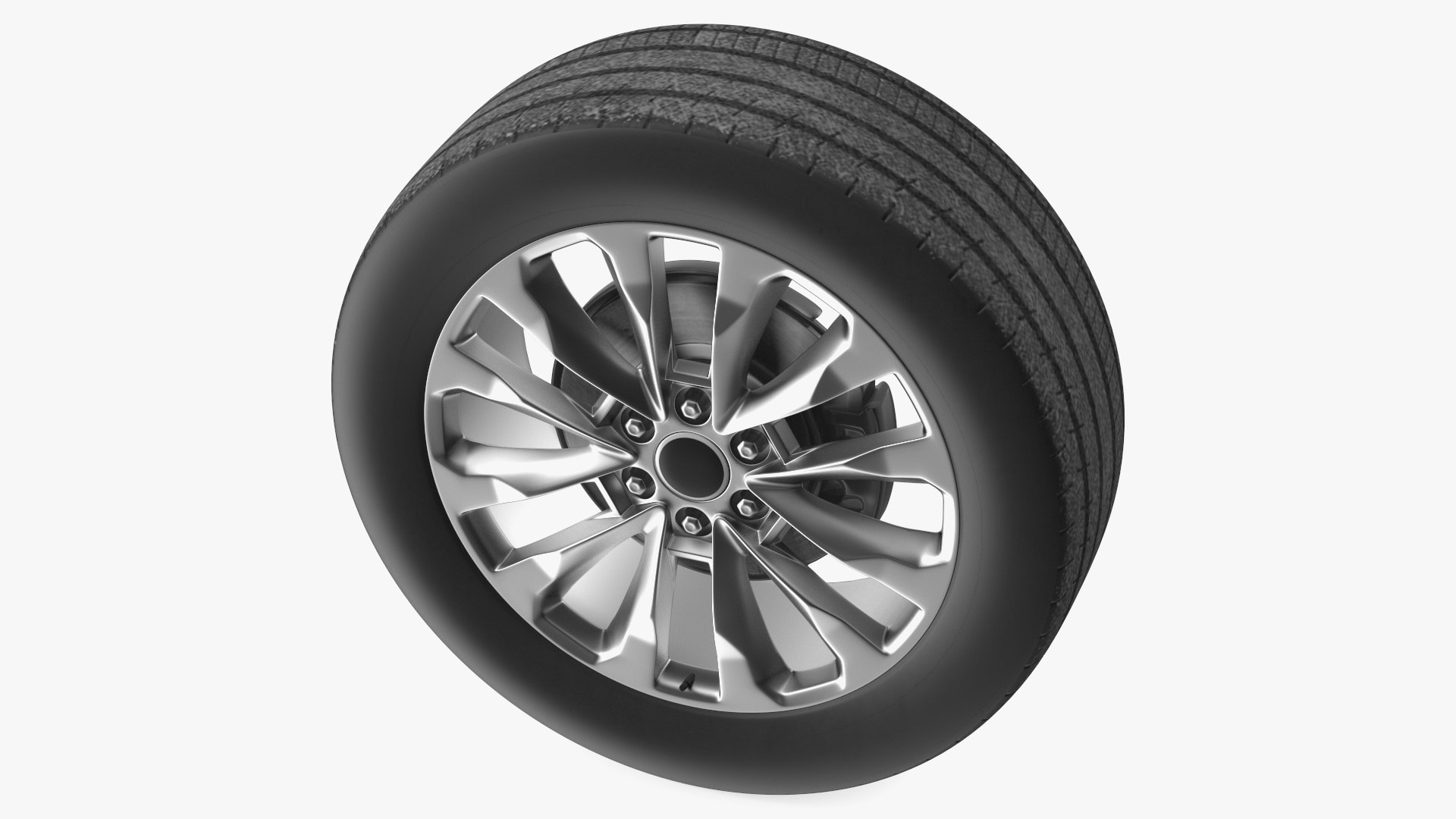 SUV Wheel 3D model preview