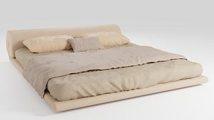 Modern bed in an unusual style 3D model