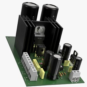 Electronic circuit 3 3D model