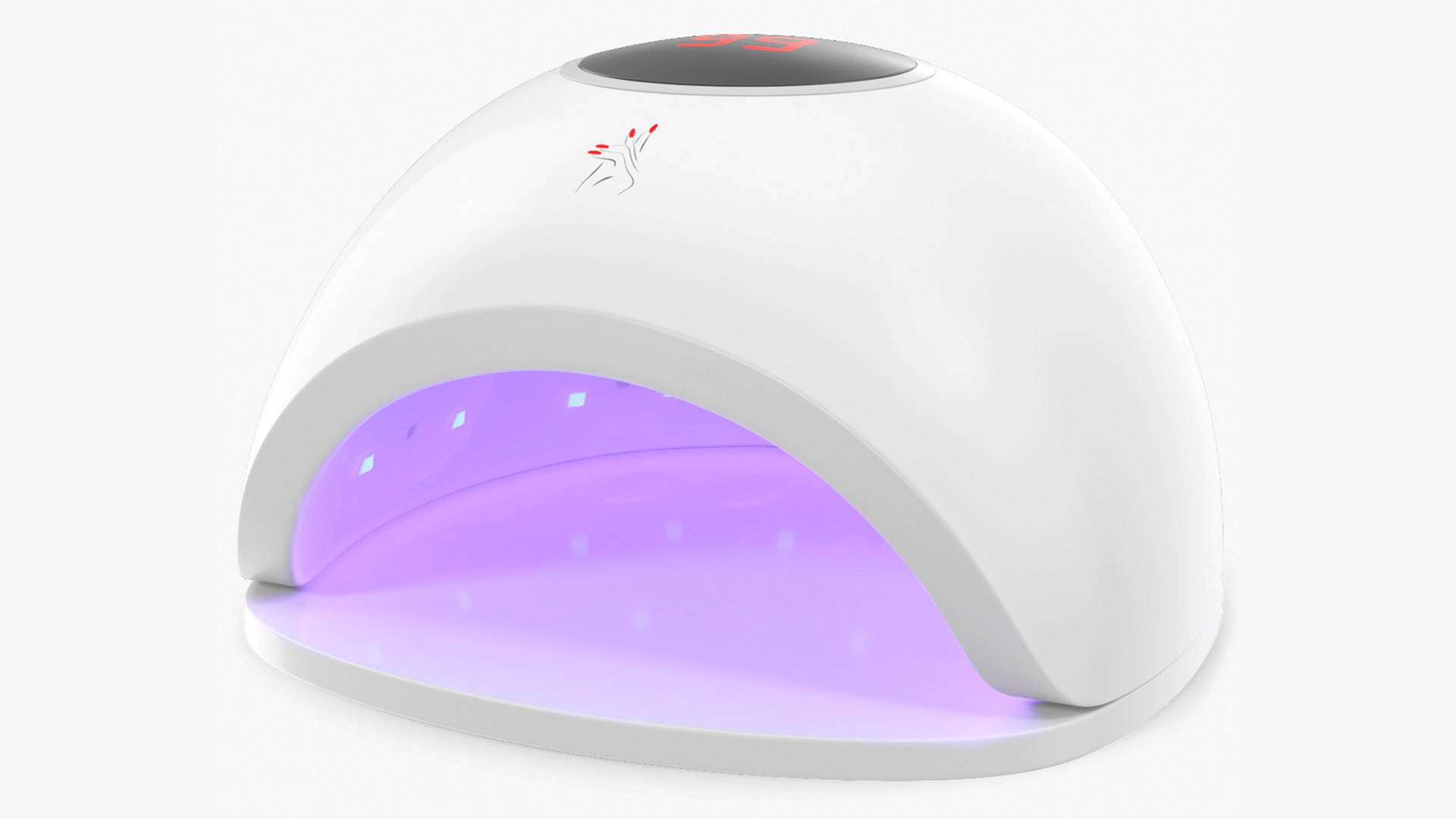 LED Nail Lamp On State 3D model preview