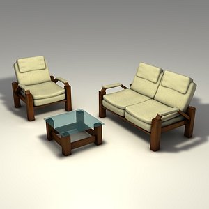3d room set model