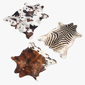 3D Animal Rugs with Fur Collection