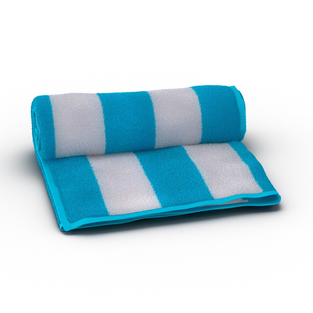 Beach Towel 3D Model preview