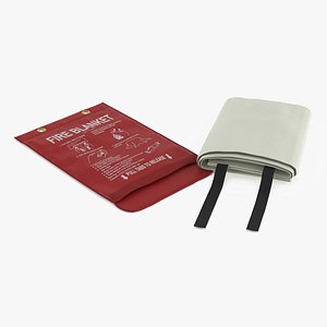 Fiberglass Fire Blanket Unfolded View 3D