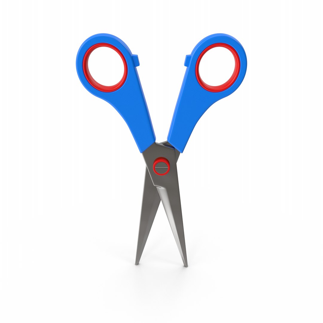 Scissors Blue 3D Model - TurboSquid 2314920