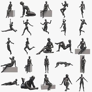 Mannequin Female Collection 25 Pose