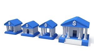 3D Cartoon banks