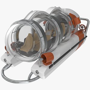 Small Personal Submarine Rigged