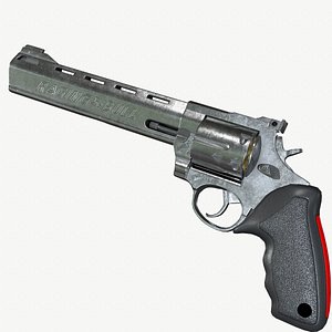 Taurus Revolver 44 Remington Magnum Low-poly 3D model 3D model