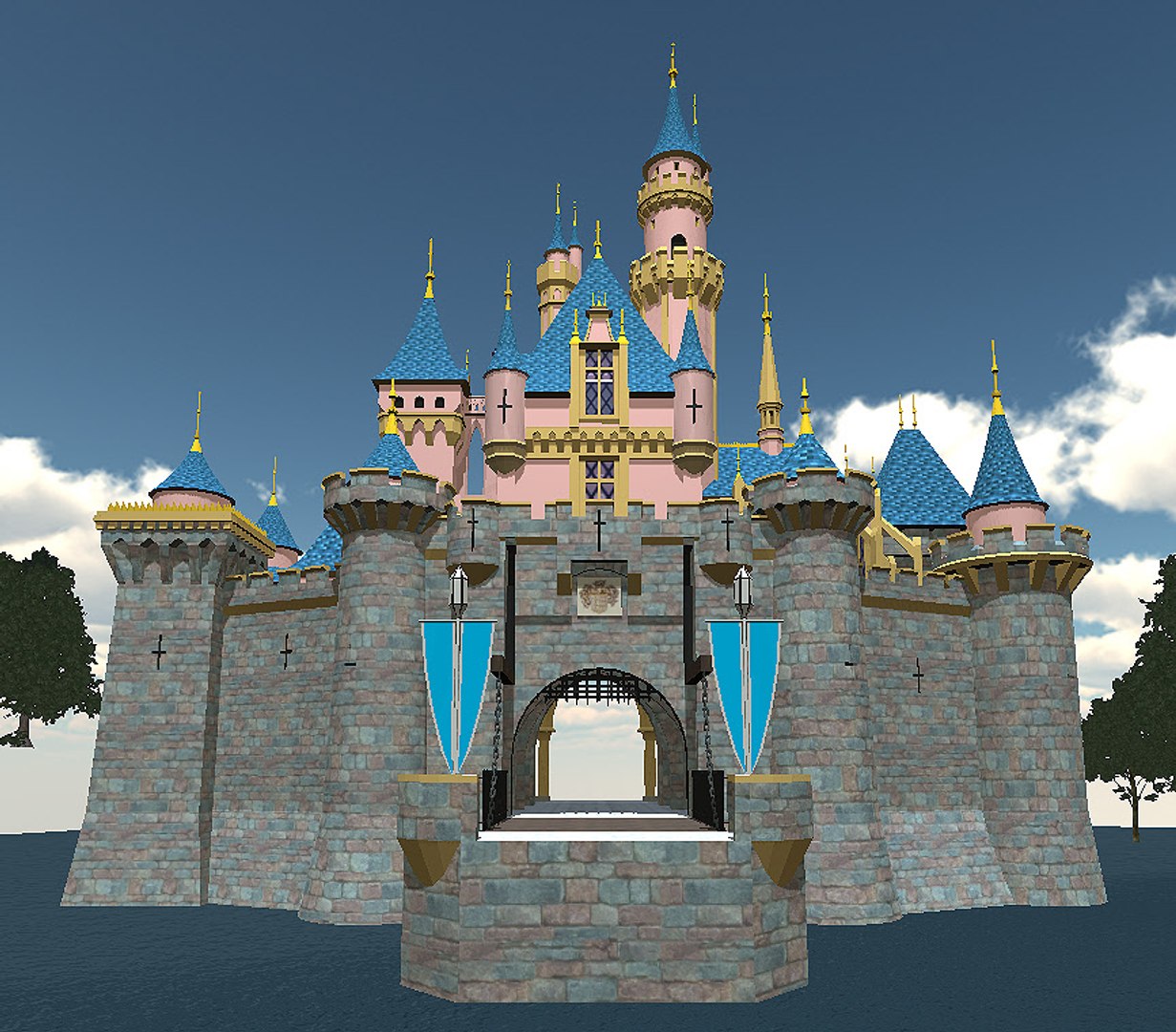 3d Disney Castle