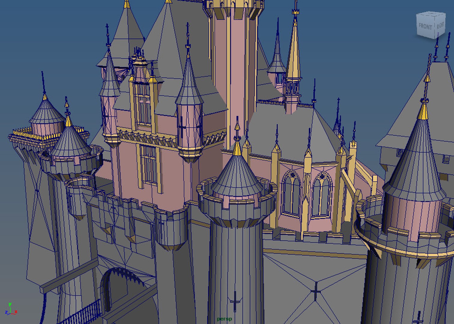 Disneyland castle 3D model - TurboSquid 1958978