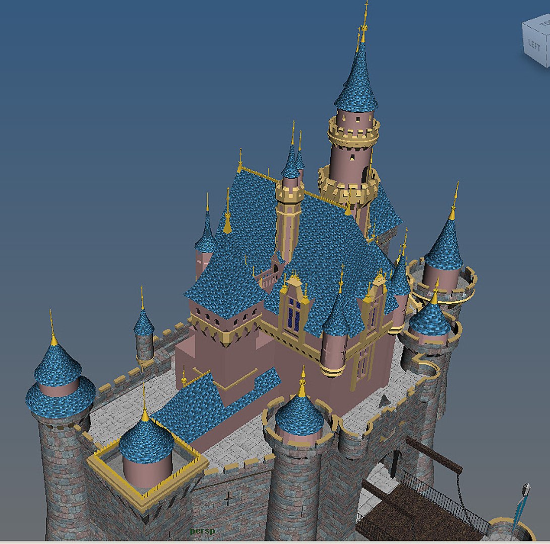 Disneyland castle 3D model - TurboSquid 1958978