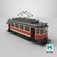 Voiture de tramway détaillée