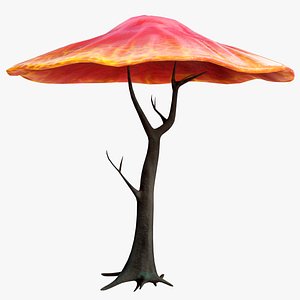 Alien Vegetation - Mushroom Tree 04 PBR 3D model