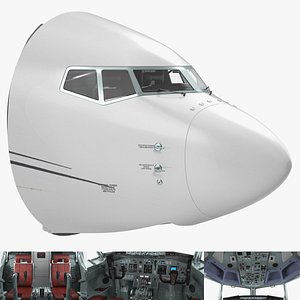 Airplane Cockpit Interior 3D model