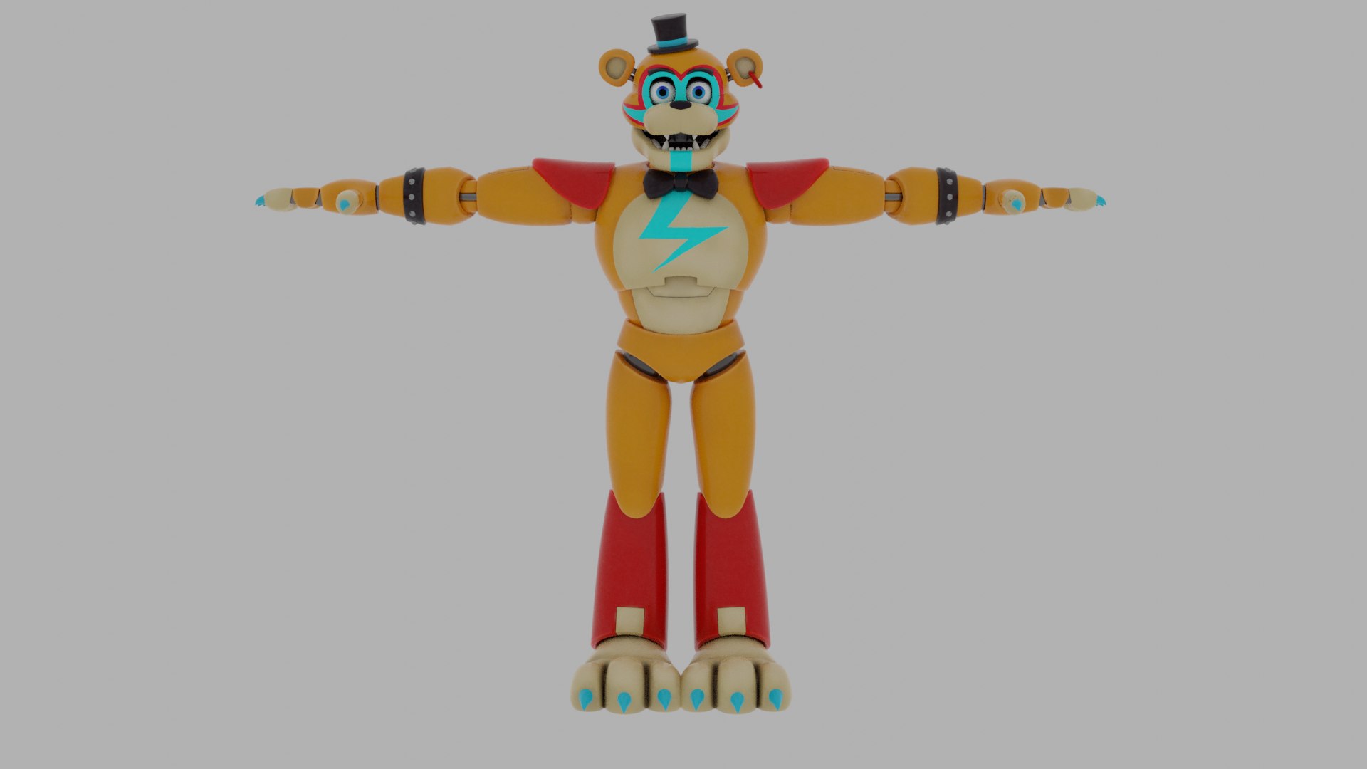 Glamrock Freddy - FNAF Security Breach Modelo 3D - TurboSquid 1892398