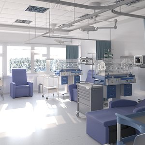 Hospital Baby Ward Room 2 3D model