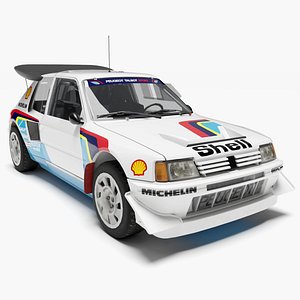3D model Peugeot 205 Turbo 16 Evolution 2 1986