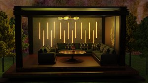 modern gazebo 3D