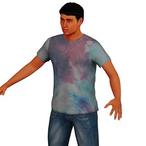 adult man rigged character model