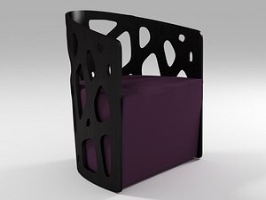 3d model mazy armchair