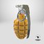 Used American  Mk 2 Grenade Fragmentation Hand