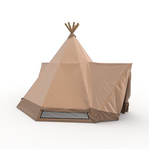 3D Glamping Tent 07 model